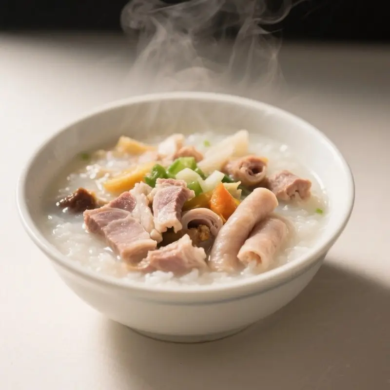 足料生滾豬潤粉腸粥